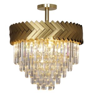 Design plafondlamp goud, Jetske