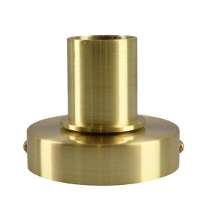 Aluminium tafellamp zonder kap goud, Rika, met schakelaar