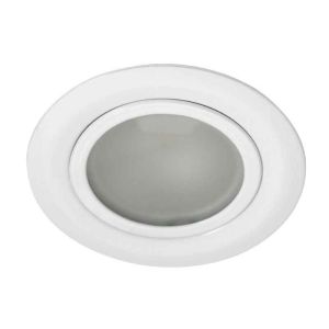 Witte inbouwspot rond, 6 cm zaagmaat