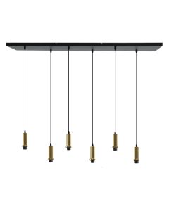 Aluminium hanglamp zonder kap goud, Rika