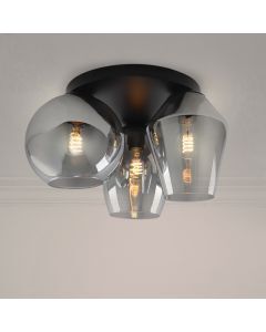 Design plafondlamp grijs, Lazaro