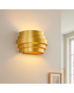 Moderne up down wandlamp goud, Sonay