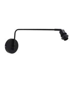 Aluminium wandlamp zonder kap zwart, Rika