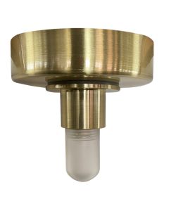 Kunststof plafondfitting goud, Aafje, IP44