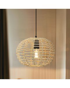 Rotan hanglamp bruin, Roza