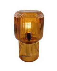 Design tafellamp bruin, Chelsea, met schakelaar