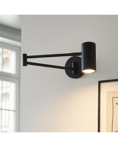 Moderne wandspot zwart, Elena