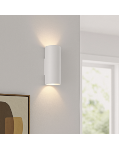 Moderne up down wandlamp wit, Elena