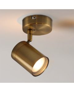 Moderne badkamer plafondlamp messing, Ciara, IP44