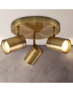 Moderne badkamer plafondlamp messing, Ciara, IP44