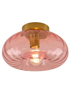 Retro plafondlamp roze, Diane