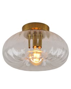 Retro plafondlamp transparant, Diane