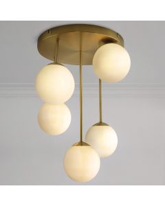 Design plafondlamp messing, Stacy