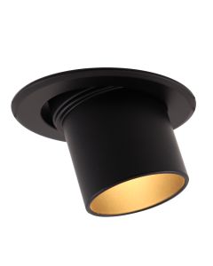 Aluminium inbouwspot zwart, Janna