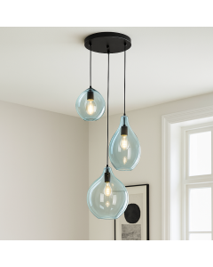 Design hanglamp blauw, Cees