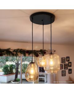 Moderne hanglamp amber, Caia