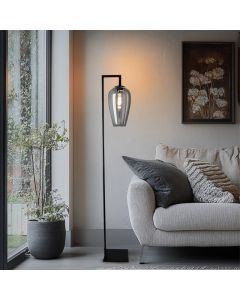 Design vloerlamp grijs, Andy, met schakelaar