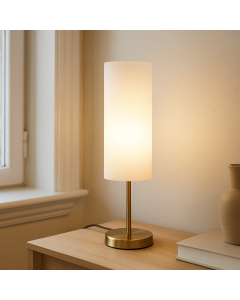 Moderne tafellamp wit, Gaya, met schakelaar