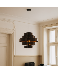 Landelijke hanglamp bruin, Jana