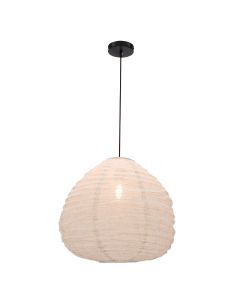 Landelijke hanglamp beige, Leila