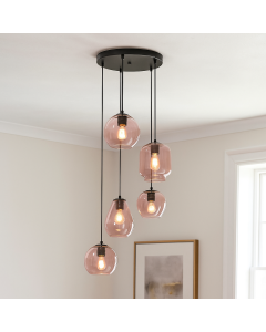 Moderne hanglamp roze, Caia