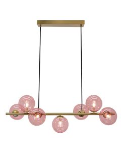 Design hanglamp roze, Remo