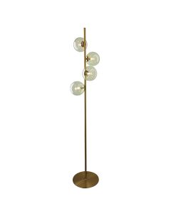 Design vloerlamp groen, Remo, met schakelaar