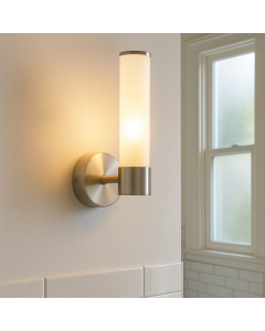 Moderne badkamer wandlamp nikkel, Callum, IP44