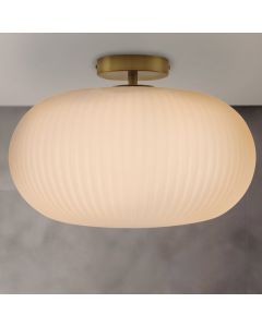 Design badkamer plafondlamp wit, Elliot, IP44