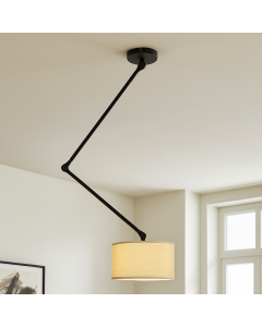 Moderne plafondlamp zwart, Timmy