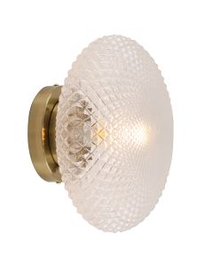 Retro wandlamp messing, Valesca
