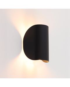 Moderne wandlamp zwart, Salomon