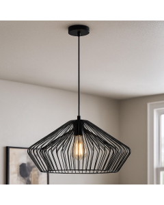 Industriële hanglamp zwart, Matti