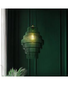 Retro hanglamp groen, Paris