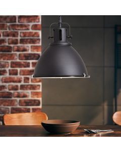Industriële hanglamp zwart, Alexi