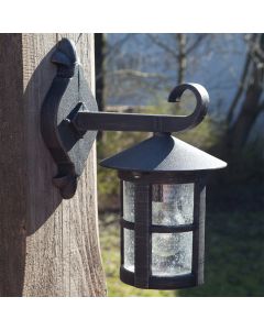 Zwarte, roestbruine buiten wandlamp Zuleyha
