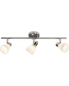 Metalen plafondspot chroom, Josefa, IP44