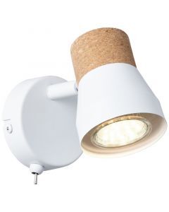 Moderne wandlamp Charlotte, Mat Wit