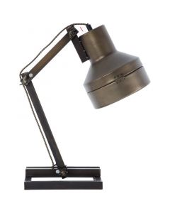 Retro tafellamp Eliza, Zwart Staal