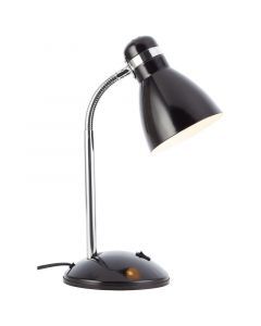 Kunststof bureaulamp zwart, Santana, met schakelaar