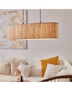 Landelijke hanglamp beige, Wenda