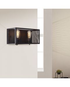 Industriële wandlamp zwart, Esperanza