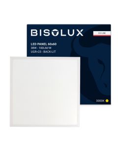 LED paneel 60x60 - 38W - 3000K - back-lit