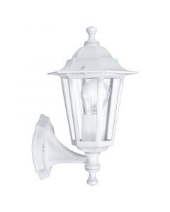 Witte klassieke buitenlamp aluminium, Alieke, IP44