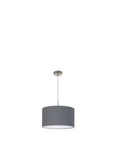 Grijze moderne hanglamp stof, Abano