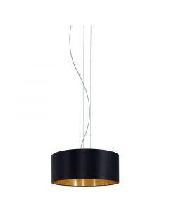 Gouden moderne hanglamp stof, Terme