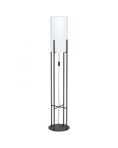 Zwarte retro vloerlamp, Patty, staal