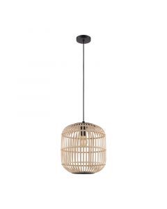 Landelijke hanglamp hout, Ankie