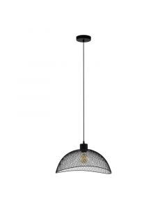 Zwarte industriële hanglamp staal, Ritish
