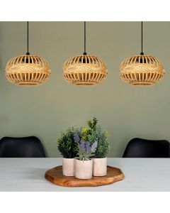 Bruine landelijke hanglamp metaal, Firenze